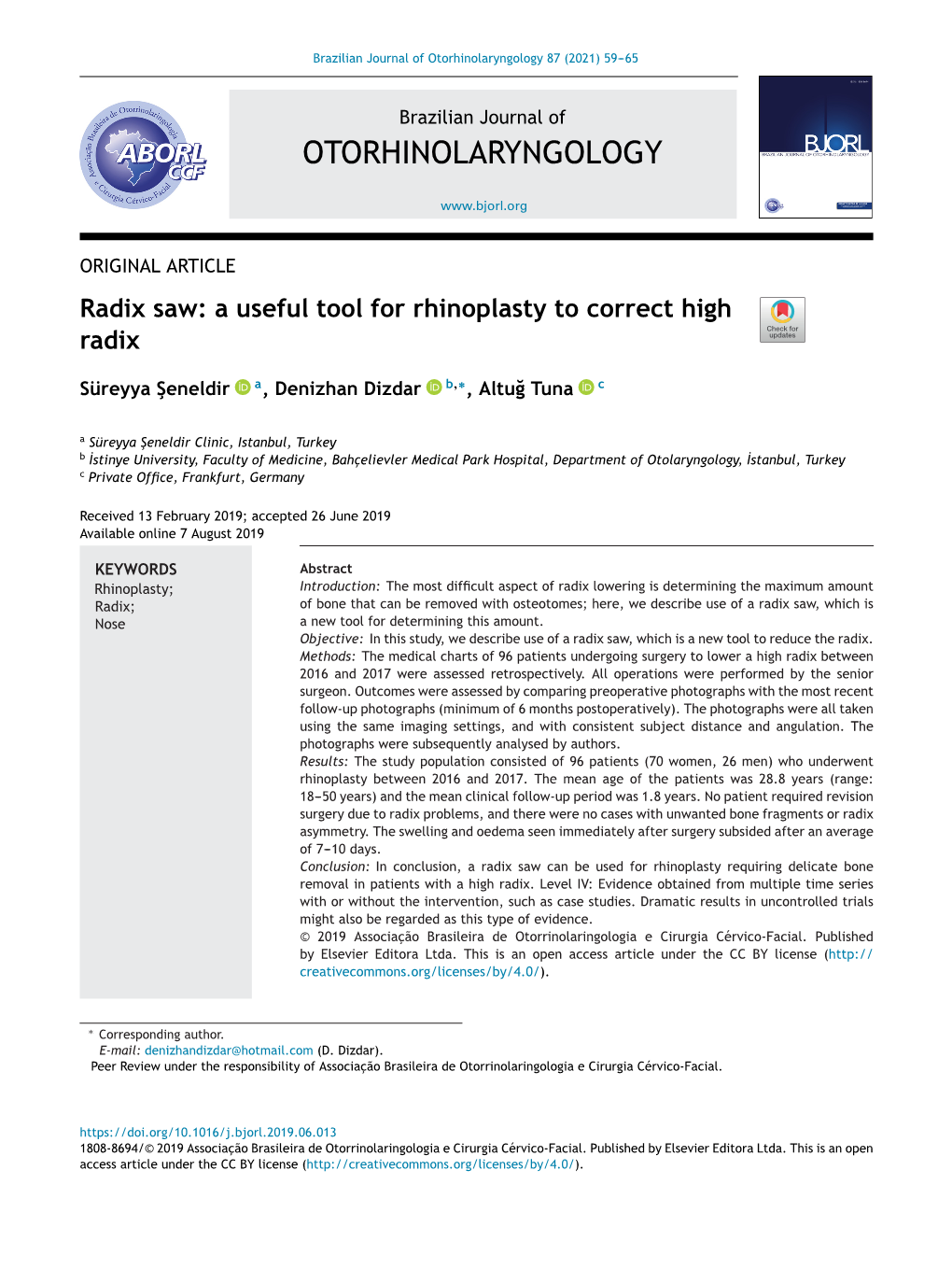 A Useful Tool for Rhinoplasty to Correct High Radix