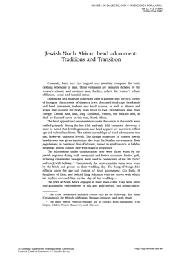 Jewish North African Head Adornment: Traditions and Transition