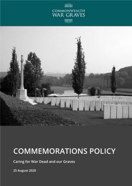 Commemorations Policy