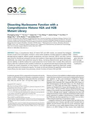 Dissecting Nucleosome Function with a Comprehensive Histone H2A and H2B Mutant Library