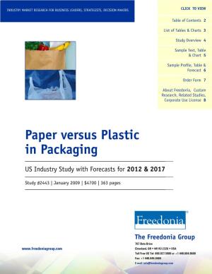Paper Versus Plastic in Packaging