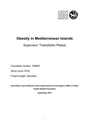 Obesity in Mediterranean Islands