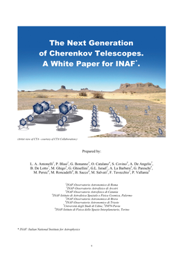 The Next Generation of Cherenkov Telescopes. a White Paper for INAF*