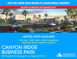 CANYON RIDGE BUSINESS PARK SEC Russell Rd