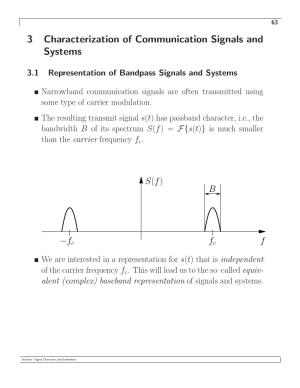 3 Characterization of Communication Signals and Systems