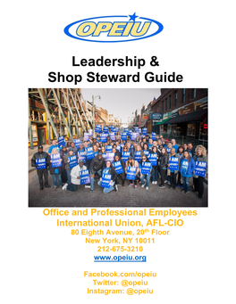 Leadership & Shop Steward Guide