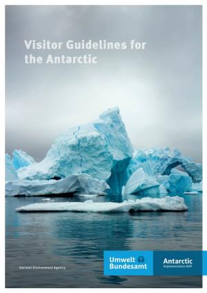 Visitor Guidelines for the Antarctic Imprint