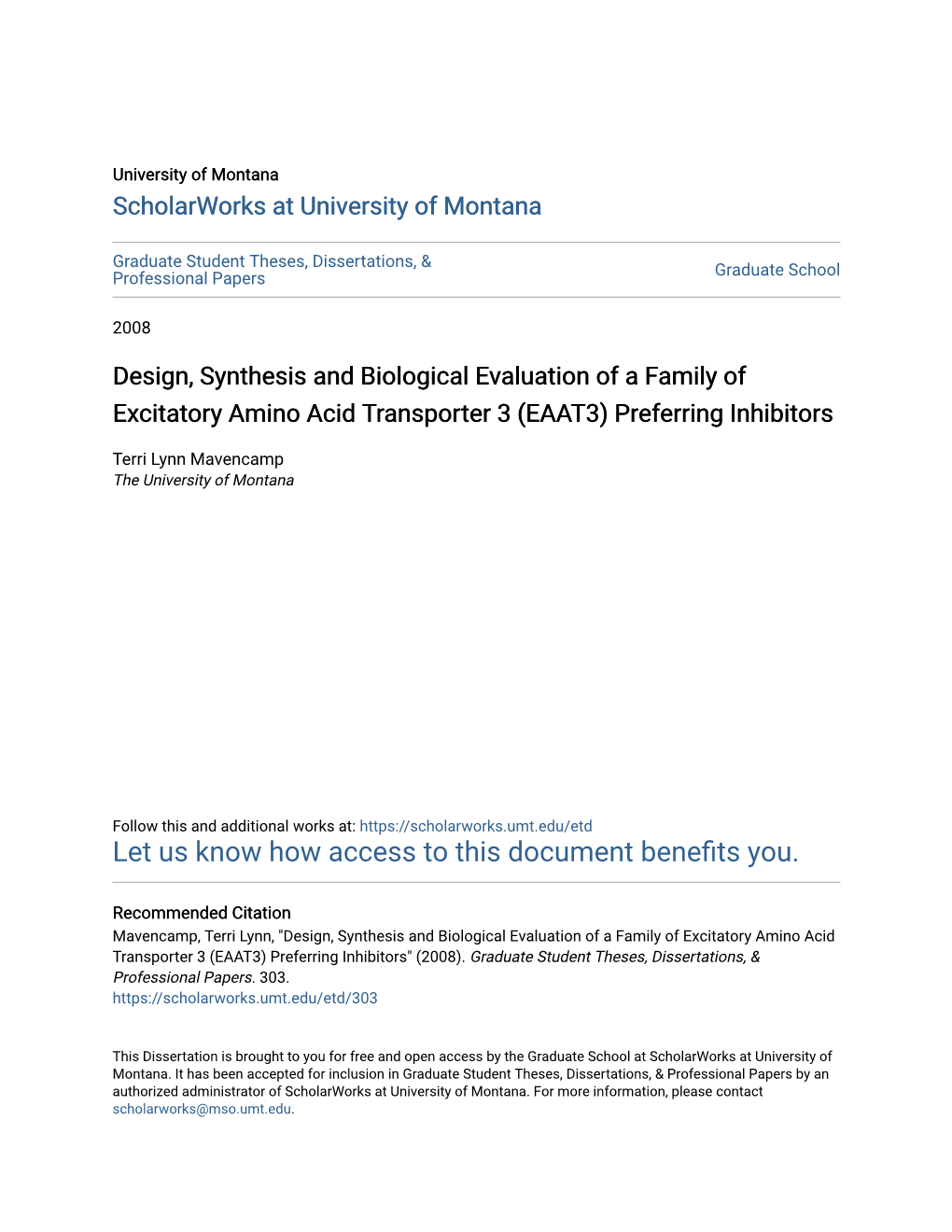 Design, Synthesis and Biological Evaluation of a Family of Excitatory Amino Acid Transporter 3 (EAAT3) Preferring Inhibitors