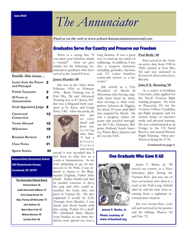 Annunciation Newsletter May 2010