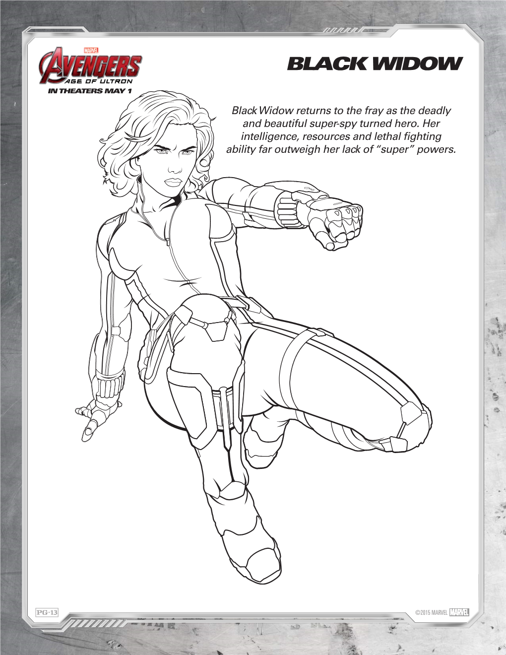 Avengers Age of Ultron Coloring Sheets