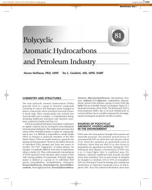 Polycyclic Aromatic Hydrocarbons and Petroleum Industry