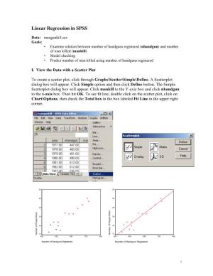 Linear Regression in SPSS