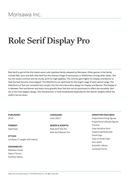 Role Serif Display Pro