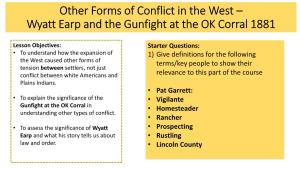 Wyatt Earp and the Gunfight at the OK Corral 1881