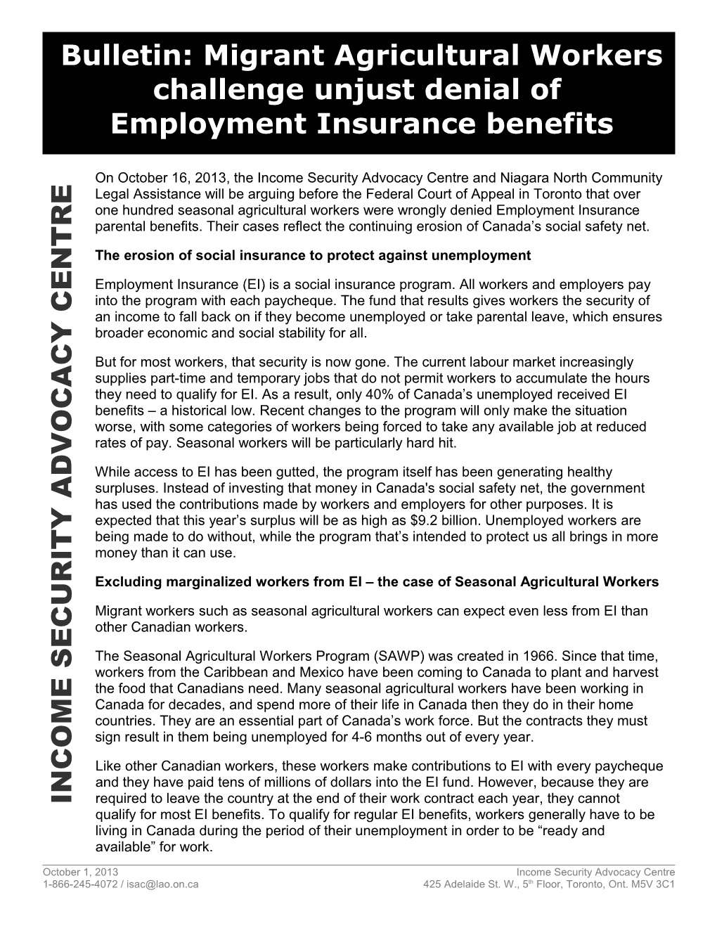 The Erosion of Social Insurance to Protect Against Unemployment