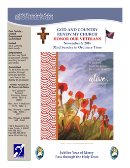 God and Country Renew My Church Honor Our Veterans