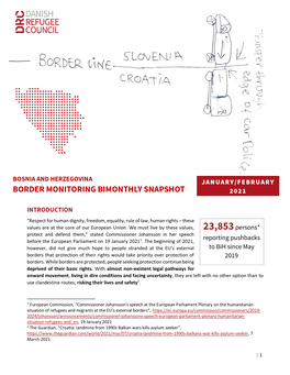 Border Monitoring Bimonthly Snapshot 2021