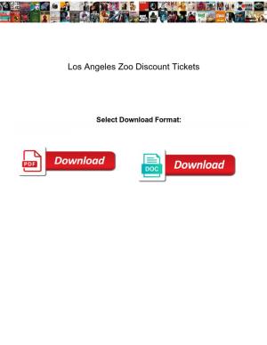 Los Angeles Zoo Discount Tickets