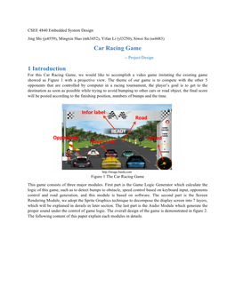 Car Racing Game 1 Introduction