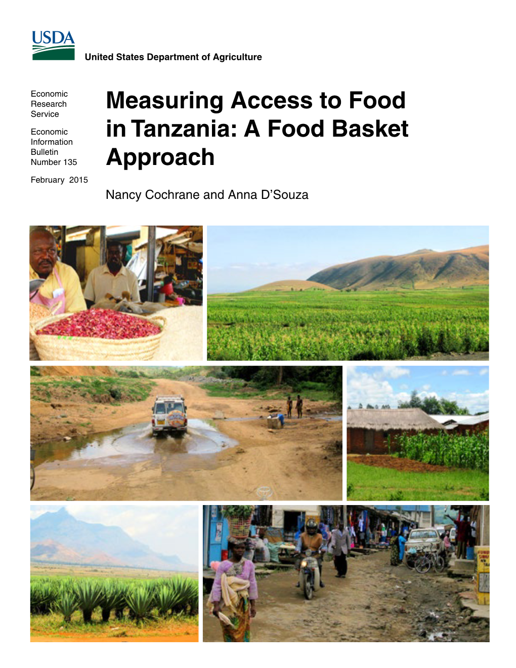Measuring Access to Food in Tanzania: a Food Basket Approach, EIB-135, U.S