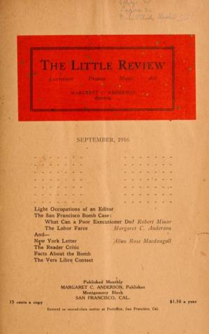 The Little Review, Vol. 3, No. 6