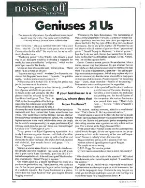 Geniuses ~ Us You Know a Lot Ofgeniuses, You Should Meet Some Stupid Welcome to the New Renaissance
