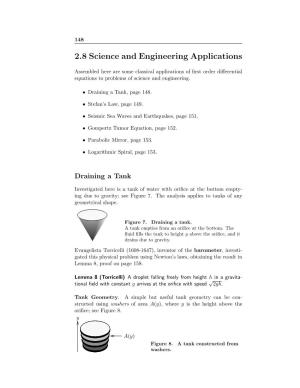 Science and Eng Applications, Torricelli