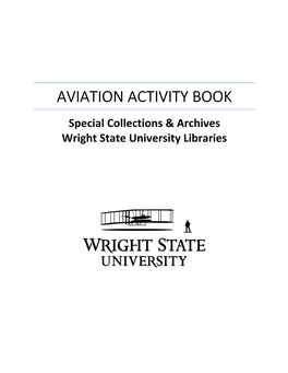 AVIATION ACTIVITY BOOK Special Collections & Archives Wright State University Libraries