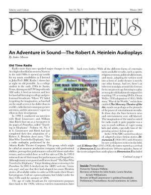 An Adventure in Sound—The Robert A. Heinlein Audioplays by Anders Monsen