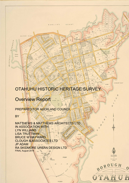 Otahuhu Historic Heritage Survey