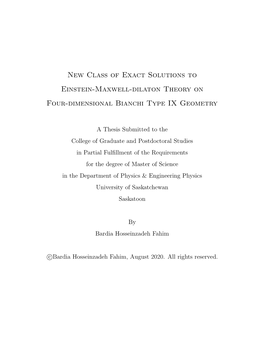 New Class of Exact Solutions to Einstein-Maxwell-Dilaton Theory on Four-Dimensional Bianchi Type IX Geometry