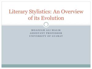 Stylistics: an Overview of Its Evolution