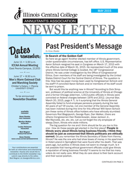 Past President's Message