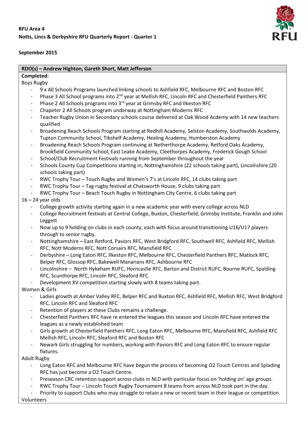 NLD CB Quarterly Report Qtr 1