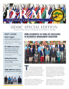 SIDMC SPECIAL Edition Senior International Defense Management Course