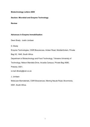 Biotechnology Letters 2009 Section: Microbial and Enzyme Technology