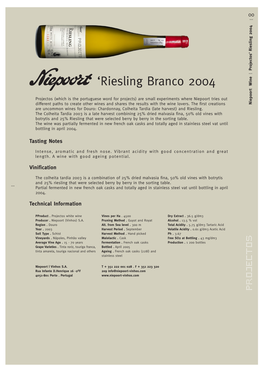 'Riesling Branco 2004