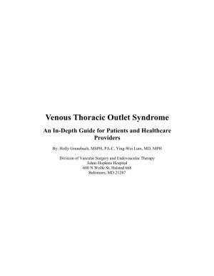 What Is Venous Thoracic Outlet Syndrome?