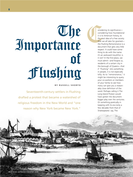 The Importance of Flushing
