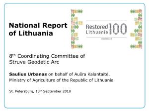 National Report of Lithuania