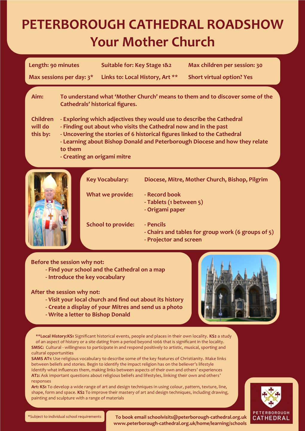 PETERBOROUGH CATHEDRAL ROADSHOW Your Mother Church