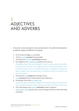 5 Adjectives and Adverbs