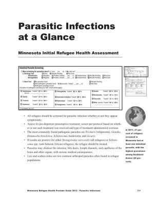 Parasitic Infections: Minnesota Refugee Health Provider Guide