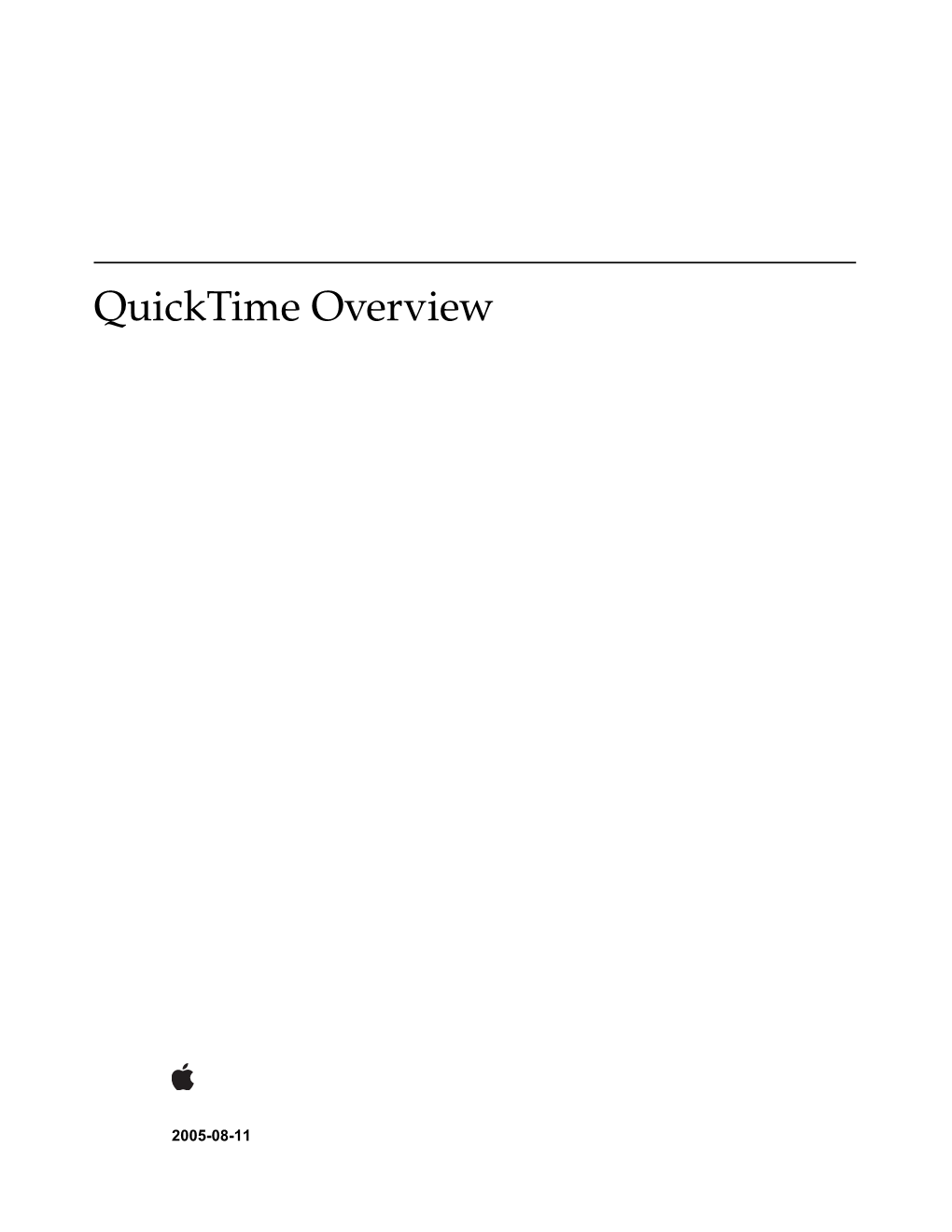 Quicktime Overview