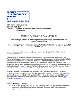 Bridges, Tunnels and Rail Advisory