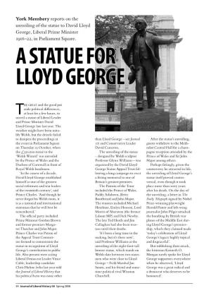 A Statue for Lloyd George