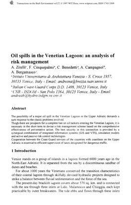 Oil Spills in the Venetian Lagoon: an Analysis of Risk Management