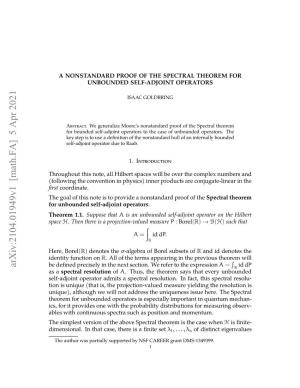 A Nonstandard Proof of the Spectral Theorem for Unbounded Self-Adjoint