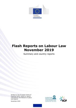 Flash Reports on Labour Law November 2019 Summary and Country Reports