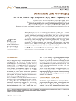 Brain Mapping Using Neuroimaging